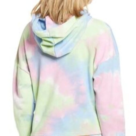 Blank NYC Womens Hoodie Pastel Tie-Dye Sweatshirt Medium - Picture 3 of 11